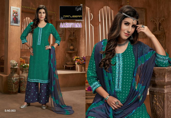 Manjeeraa Aashiyana Rayon Designer Printed Daily Wear Ready Made Collection